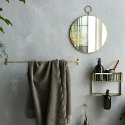 Welo Towel Bar, Brushed Silver