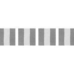 Wide Stripe Coasters 10x10 cm 4-pack, Grey