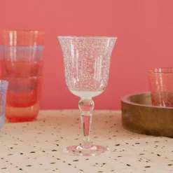 Wine Glass, Bubble Clear
