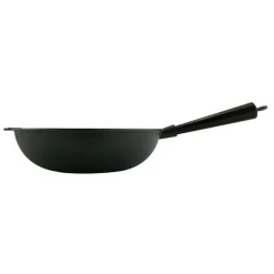 Wok Pan 30 cm With Wooden Handle