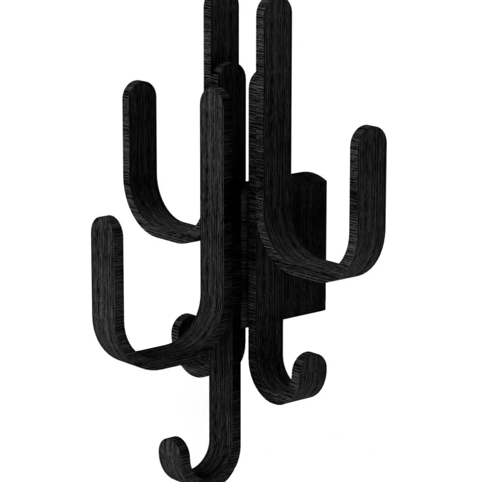 Woody 3-in-1 Hook, Black Stained Oak