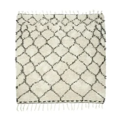 Zena Rug 180x180cm, White/Black