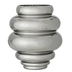 Zorya Glass Vase 24 cm, Silver